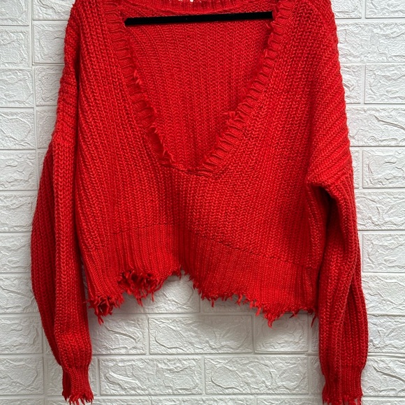 Wild fox red sweater size medium - Picture 4 of 6